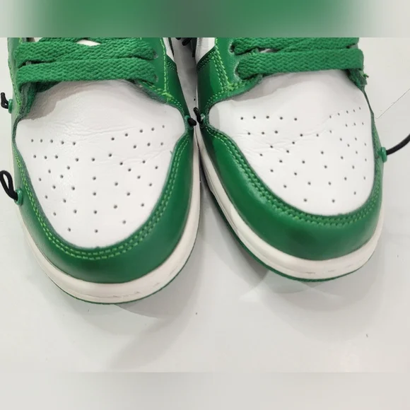 NIKE OFF WHITE X DUNK LOW MEN'S SHOE 8.5 PINE GREEN CT0856-100